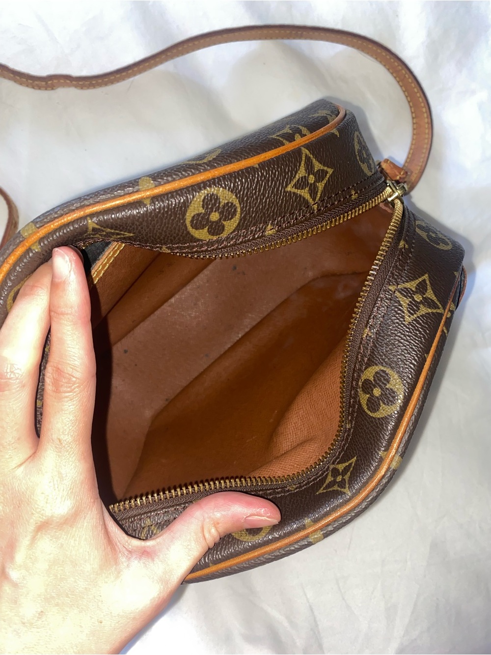 Louis Vuitton Monogram Canvas Crossbody in Brown and Tan - Picture 8 of 10